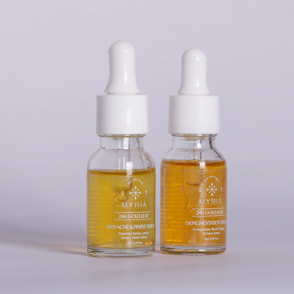 Myria 24K Pure Anti acne Serum + Depigmentation serum