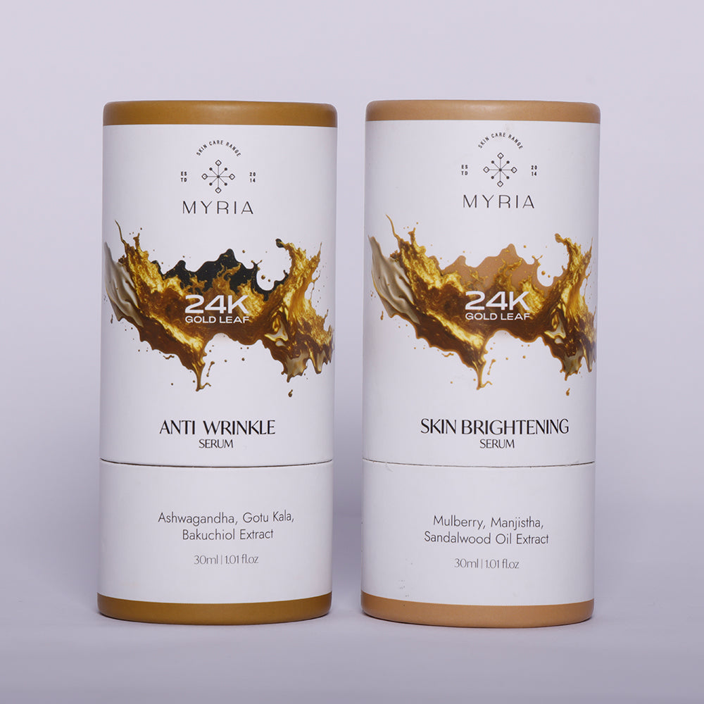 Myria 24K Pure Anti Wrinkle Serum + Skin Brightening Serum