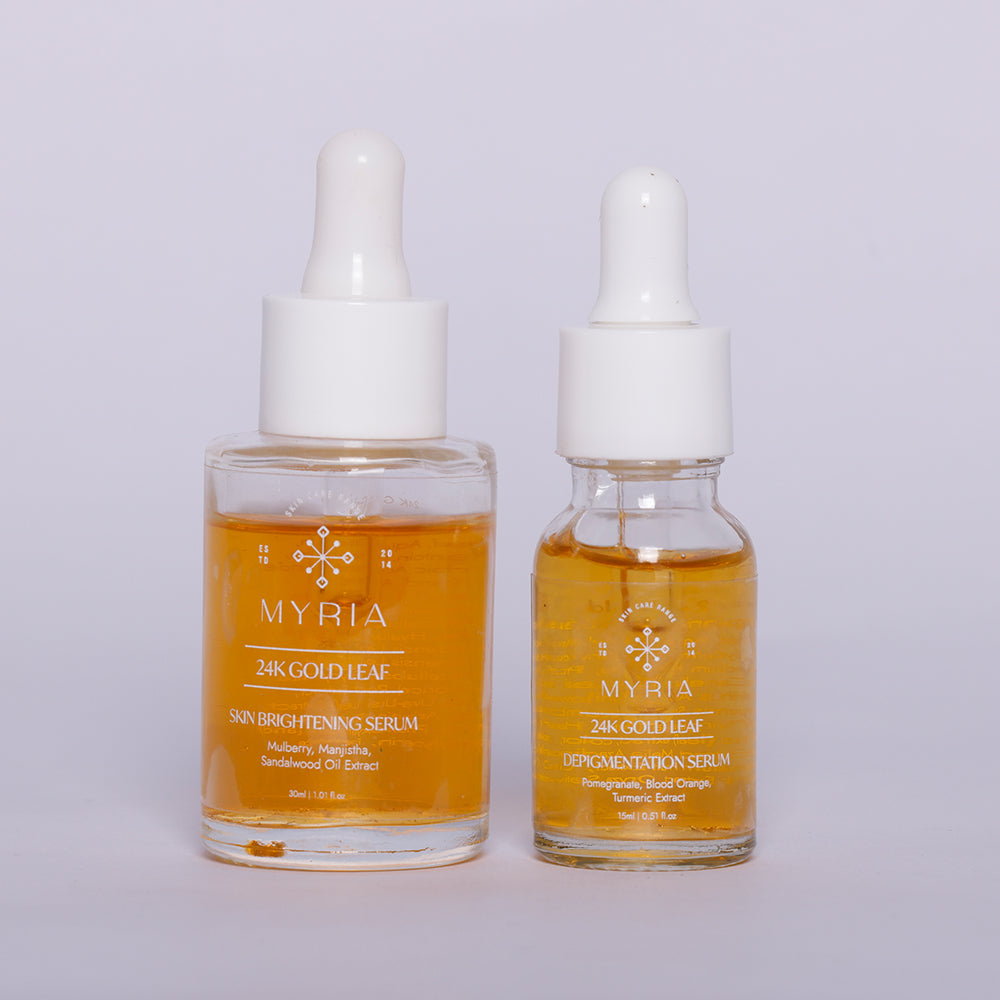 Myria 24K Pure Skin Brightening Serum + Depigmentation Serum