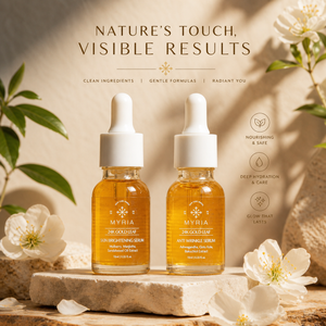 Myria 24K Gold Leaf Serum Combo: Brightening (30ml), Anti-Wrinkle (30ml)
